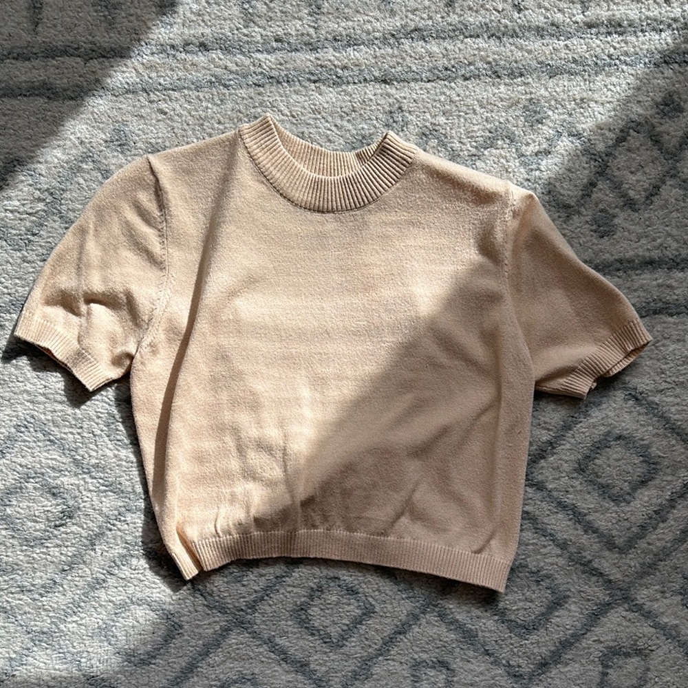 Women's Tan Knit Top